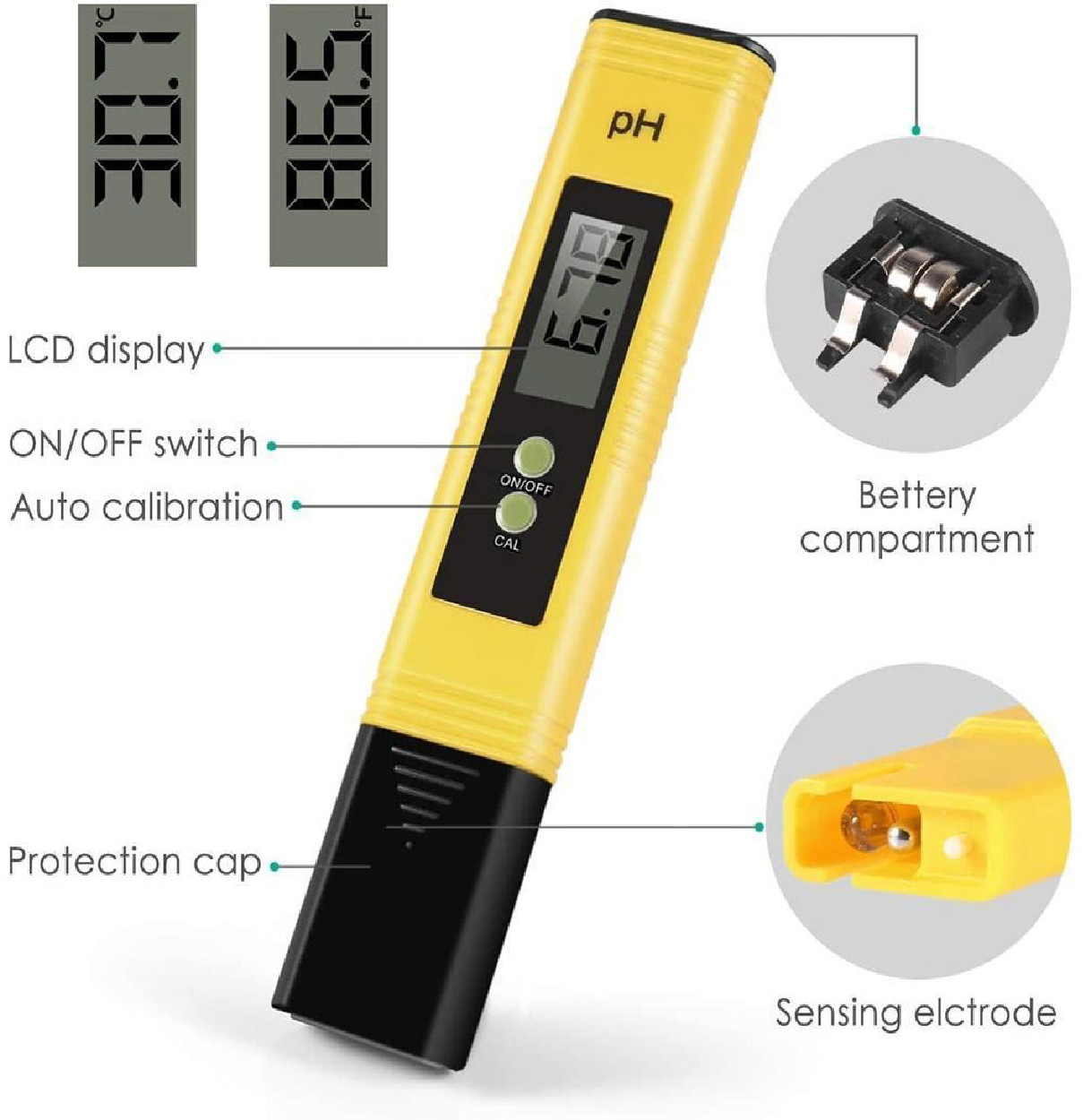 hydrobangla.com atc ph meter digital ph tester pen type